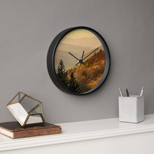 オコナルフティバレーオーバービュー |ノースカロライナ 壁時計 (オフィス)