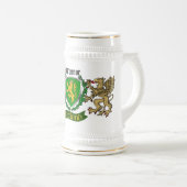 オコナー/コナー(ケリー)アイリッシュシールド ビールジョッキ (正面右)