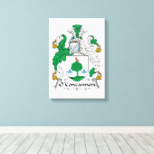 オコンキャノン家紋 キャンバスプリント (インサイチュ (ウッドフロア))