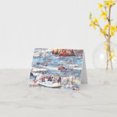 オコーリバーテネシー湖ホワイトウォーター絵画ラフティング カード (黄色い花)