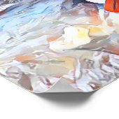 オコーリバーテネシー湖ホワイトウォーター絵画ラフティング ポスター (角)