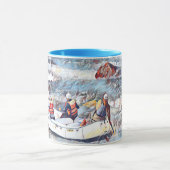 オコーリバーテネシー湖ホワイトウォーター絵画ラフティング マグカップ (中央)