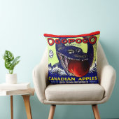 オゴポゴカナダリンゴ果輪生ラベルプリント クッション (椅子)