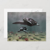 オサガメのはがき ポストカード (正面/裏面)