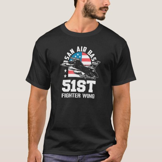 オサン空軍基地 第51戦闘航空団 韓国 お土産 Tシャツ (正面)