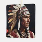 オサージインディアンオーナメント セラミックオーナメント (左)