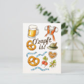 オザップフトだ!フェスティバルオクトーバーフェストお祝い シーズンポストカード (スタンド正面)