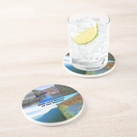 オザークの丘と川 コースター (側面)