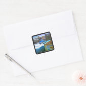 オザークの丘と川 スクエアシール (封筒)