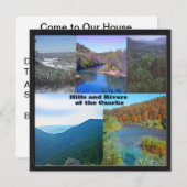 オザークの丘と川 招待状 (正面/裏面)