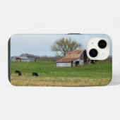 オザークの古い農場のiPhoneケース iPhoneケース (裏面横)