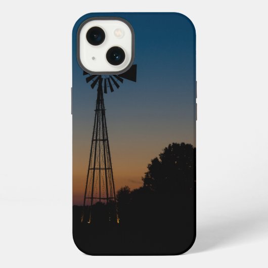 オザークサンセット風車 iPhoneケース (裏面)