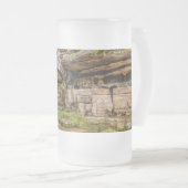 オザークスウォーターフォールアンダーブリッジ フロストグラスビールジョッキ (正面右)