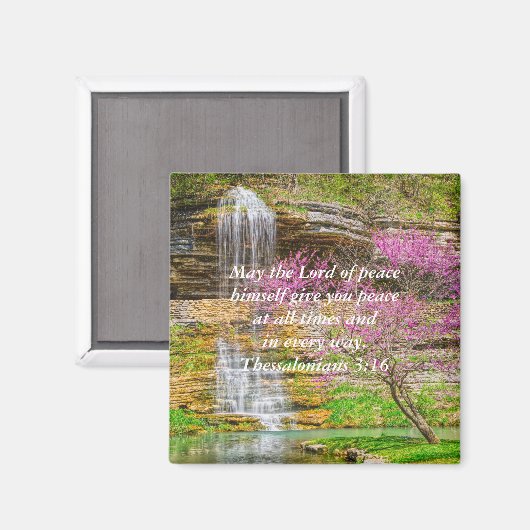 オザークスウォーターフォール春ブラフバイブルバース マグネット (正面/裏面)