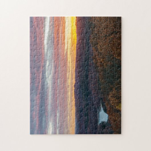 オザークマウンテンズオータムサンセットジグソーパズル ジグソーパズル (縦)