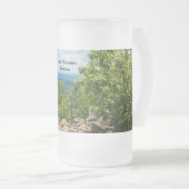 オザーク国立森林崖ビューフロストガラスビー フロストグラスビールジョッキ (正面右)