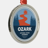オザーク国立風景川路 メタルオーナメント (右)