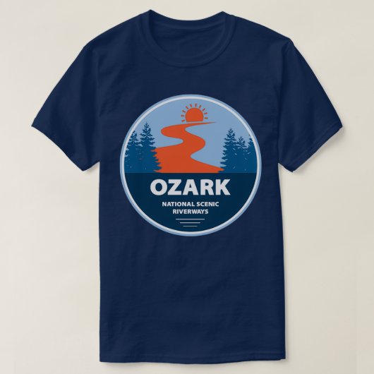 オザーク国立風景川路 Tシャツ (デザイン正面)