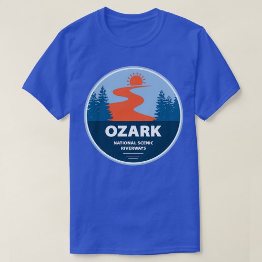 オザーク国立風景川路 Tシャツ (デザイン正面)
