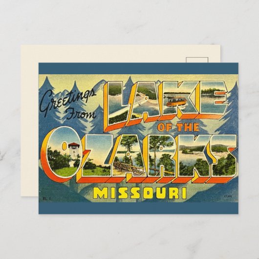 オザーク湖のポストカード ポストカード (正面/裏面)