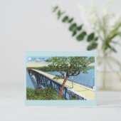 オザーク湖のヴィンテージ、ハリケーンデッキ橋 ポストカード (スタンド正面)