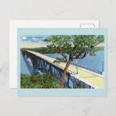 オザーク湖のヴィンテージ、ハリケーンデッキ橋 ポストカード (正面/裏面)