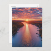 オザーク湖の白黒 シーズンポストカード (正面/裏面)