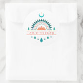 オザーク湖ボーホレインボームーン ラウンドシール (バッグ)