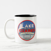 オザーク湖 ツートーンマグカップ (左)