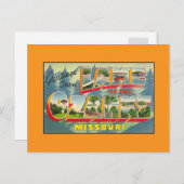 オザーク湖MOからのヴィンテージの挨拶 ポストカード (正面/裏面)