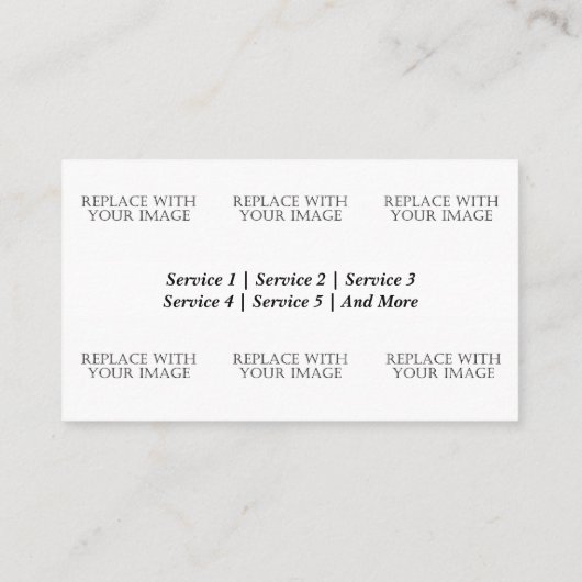 オザーク風車サンセットビジネスカード 名刺 (裏面)