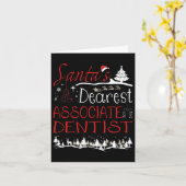 オシアテ歯科のクリスマスジョブおもしろクリスマス カード (黄色い花)