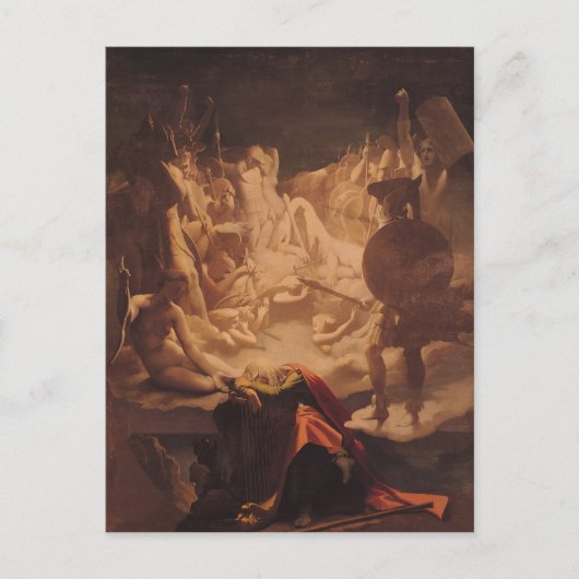 オシアンの夢, 1813 ポストカード (正面)