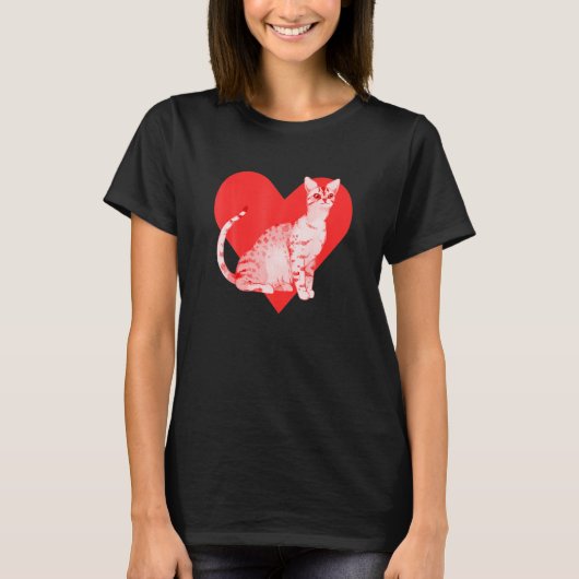 オシカット猫 Tシャツ (正面)