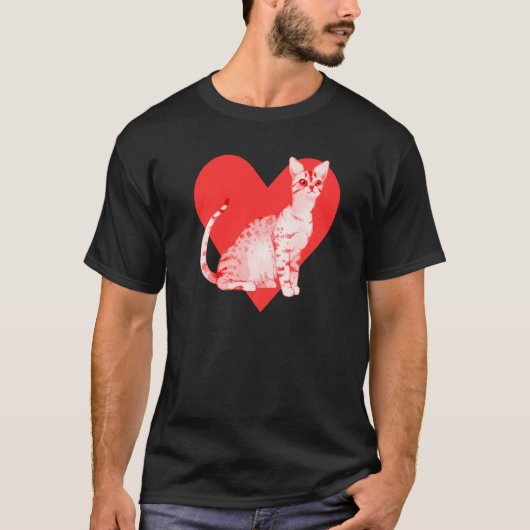 オシカット猫 Tシャツ (正面)