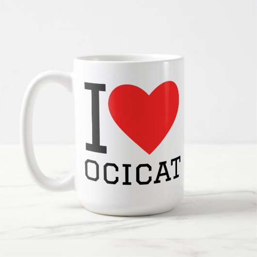 オシキャット大好き コーヒーマグカップ (左)
