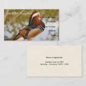 オシドリの名刺 名刺 (正面/裏面)