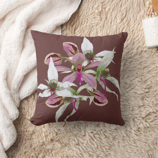 オシバナの蘭 クッション (ブランケット)