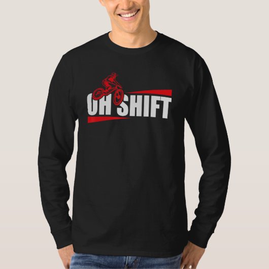 オシフト整備士マウンテンバイクファン Tシャツ (正面)