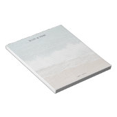 オシャレなドット方眼ノート 海の波 ノートパッド (アングル)