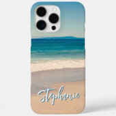 オシャレなビーチフォト ブルー Case-Mate iPhoneケース (裏面)