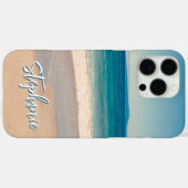 オシャレなビーチフォト ブルー Case-Mate iPhoneケース (裏面 (横))