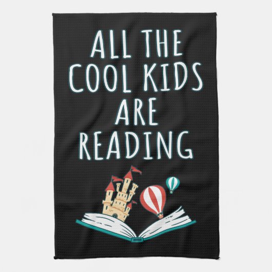 オシャレな子供たちはみんなⅡ キッチンタオルを読んでいる キッチンタオル (縦)