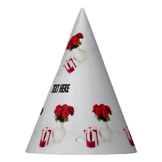オシャレな花の鉢カスタムテキスト クラフト用品 パーティーハット (左)