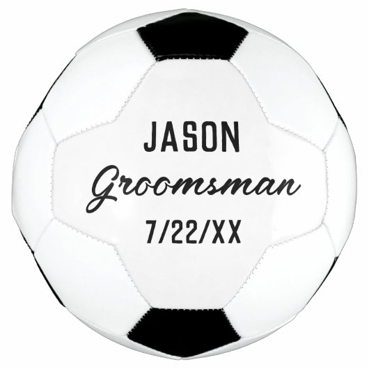 オシャレな贈り物 ウェディングギフト ウェディング 贈り物 名入れ サッカーボール (正面)