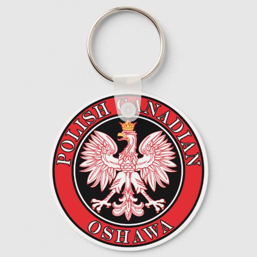オシャワポーランドカナディアンイーグル キーホルダー (正面)