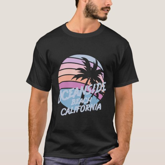 オシャンサイドビーチ カリフォルニア Tシャツ (正面)