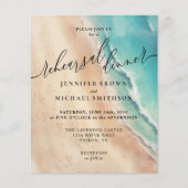 オシャンビーチの水彩夏のディナー チラシ (正面)