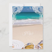 オシャンビーチサマーウェディングシャワー招待状 招待状 (裏面)