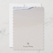 オシャンビーチスターフィッシュウェディングレセプションのみ 招待状 (裏面)